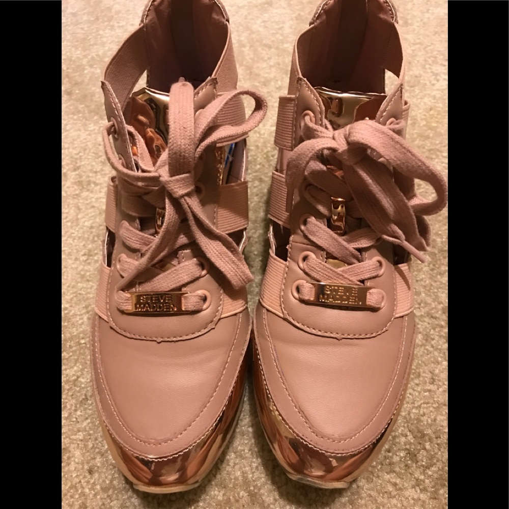 Steve Madden Rose Golden Metallic sneakers